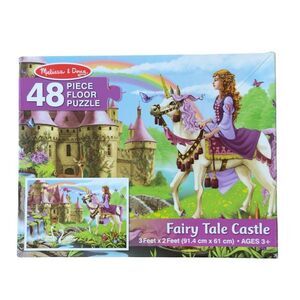 Melissa & Doug Fairy Tale Castle Floor Puzzle 48 Pieces.